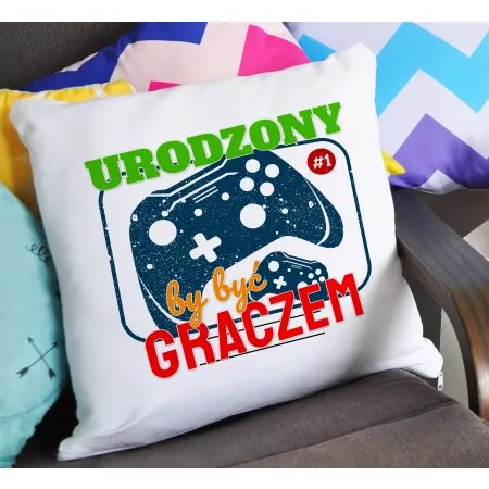 Poduszka dla gracza GAMER urodziny Graczem